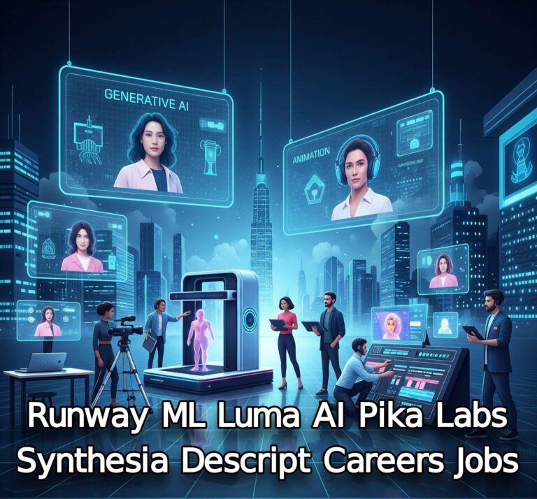 Runway ML, Luma AI, Pika Labs, Synthesia, Descript, Careers Jobs